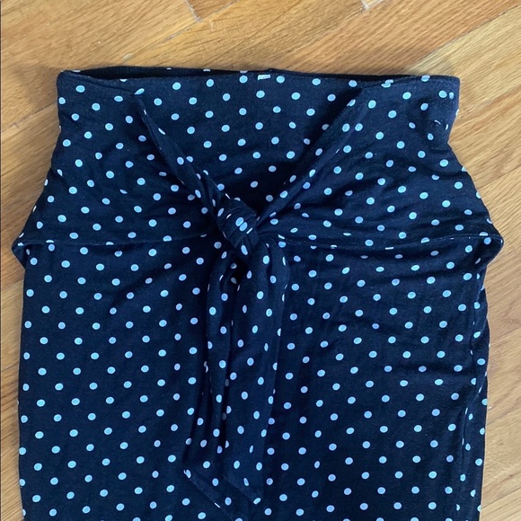 Bailey 44 Black and White Tie Front Pencil Skirt - Picture 2 of 3